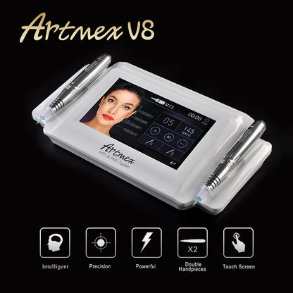 Artmex V8 Permanent Makeup Tattoo Machine Digital Electric Eye Brow Lip Eyeline Pen MTS+PMU System Professional Makeup Devicess