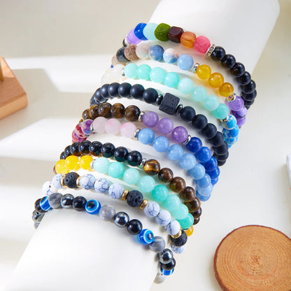 Natural Stone Symbolic Bracelets Women Men Good Luck Energy Protection 7 Chakra Meditation Bracelet Friendship Jewelry Gift