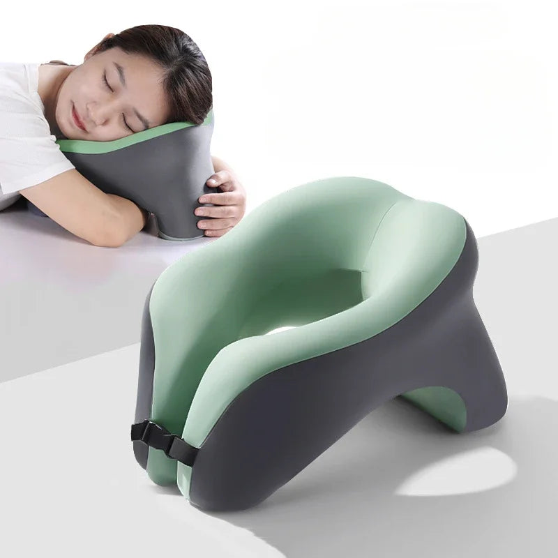 Hot Selling Office Slow Rebound Memory Cotton Sleeping Pillow Student Neck Protection Pillow Airplane Travel U-shaped Pillow