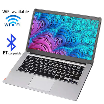 2022 New 14 inch Windows 10 Portable Laptop Computer for Office & School WiFi Bluetooth Camera USB 3.0 Gaming Netbook Laptops