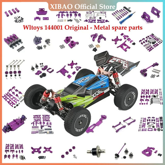 For WLtoys 144010 144001 144002 124017 124019 RC Car, Metal Conversion Parts, Upgrade Kits, Wearing Parts Replacement