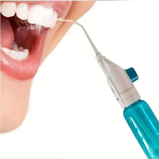 Household High Pressure Oral Irrigator Portable Teeth Clean Water Dental Floss Manual High Pressure Water Toothpick