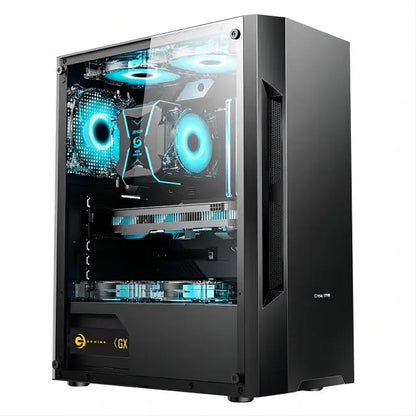 Aotesier Gaming PC core A8 7680 CPU With 16G RAM 500 G SSD  ATX/ITX/M-ATX full view side panel Temper Glass Front Gaming pc game