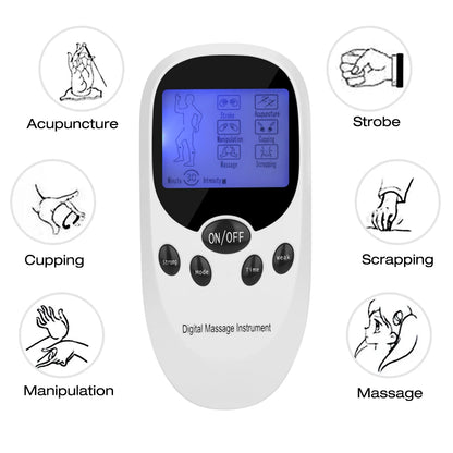 Portable Tens Pulse Muscle Electrostimulator 6-Mode  Electric EMS Acupuncture Body Massage Health Care Relaxation Treatment