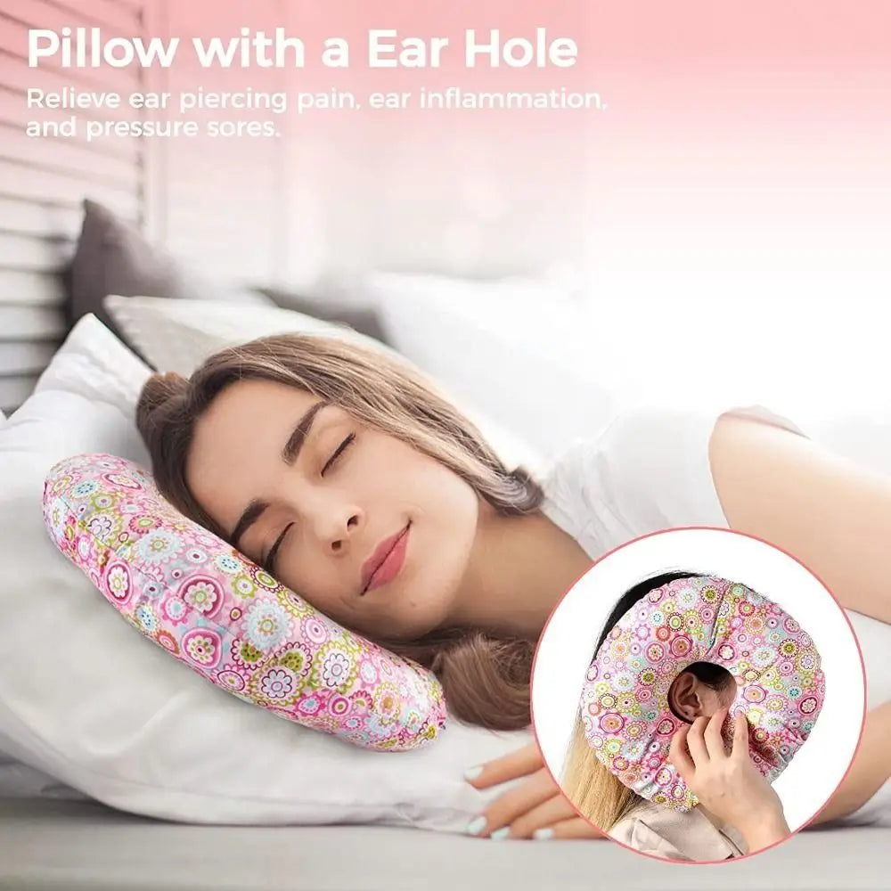 New Ear Guard Piercing Pillow for Side Sleepers Pillow with an Ear Hole for CNH and Pain Ear Inflammation Pressure Sores