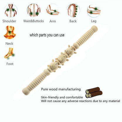 33CM Therapy Acupressure Myofascial Release Body Treatment Back Neck Self Relaxation Muscle Massage Roller Stick Tool