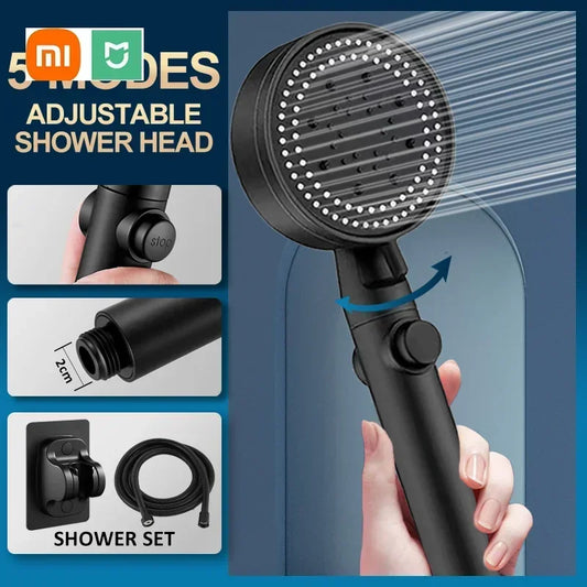 XIAOIMI MIJIA Shower Head Water Saving 5 Modes Adjustable High Pressure Showerhead Handheld Spray Nozzle Bathroom Accessories