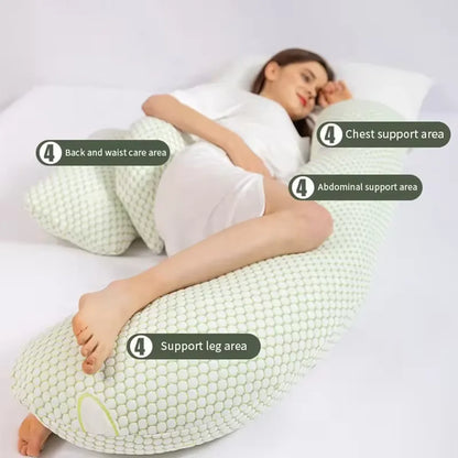 PANGDUBE Pregnancy Pillow for Pregnant Women Cotton Pregnant Pillow for Sleeping Breastfeeding Cushion Maternity Body Pillow