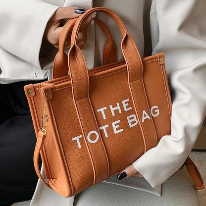 The Tote Bag For Women Crossbody Female Handbag New Solid Words Lette Leisure Large Bag,Luxury Fashion Bag,designer Bag for PU