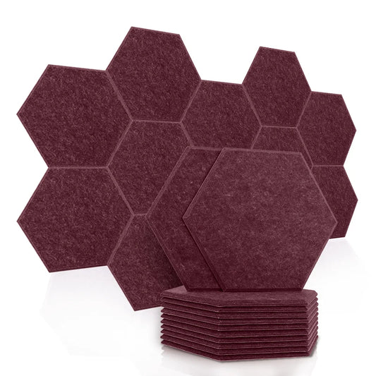 Sound Proof Wall Panels Gaming Room Decoration 12Pcs Acoustic Panel Hexagon Environmental Noise Pared Insulation Door Seal Strip