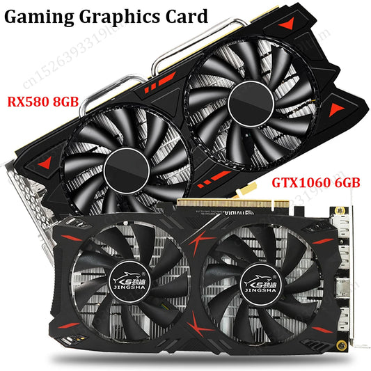 GTX 1060 RX 580 GDDR5 Desktop Computer Gaming Graphics Card 1GB-8GB placa de video GT1030 GT730 GT610 GT210 GTX650 Video Card