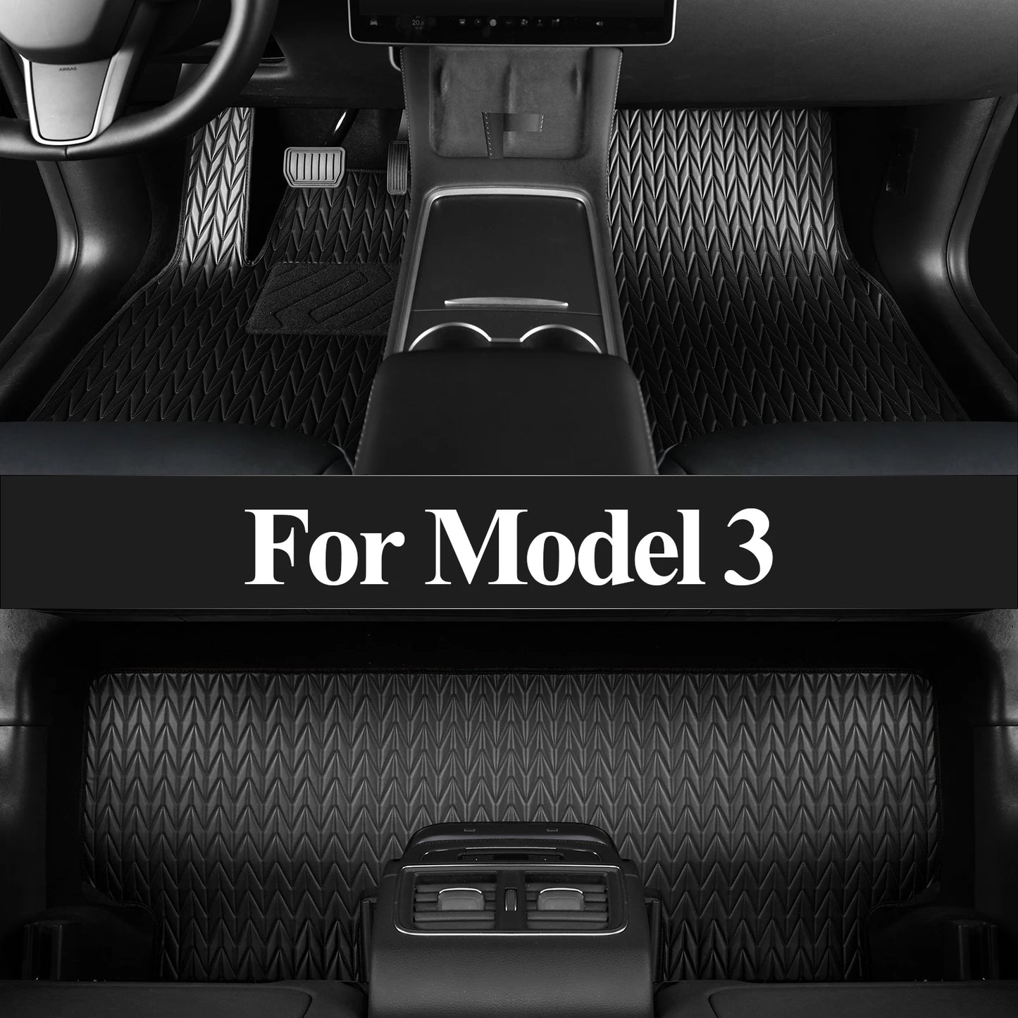 Custom Car Floor Mats waterproof wear-resistant anti-slip car floor mat for Tesla model 3  2017 2018 2019 2020 2021 2022