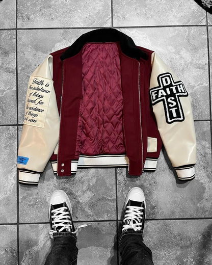 Y2K Harajuku New Fashion Letters Flocking Embroidered Baseball Uniform Men High Street Retro Hiphop Popular Casual Jacket Couple