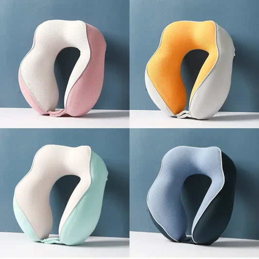 New Memory Foam U-shaped Pillow Removable and Washable Travel Pillow Slow Rebound Memory Foam U-shaped Pillow