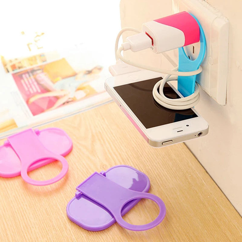 Foldable Phone Holder Charging Storage Organizing Bracket Portable Hanging Travel Wall Mounted Base Holder Hanger