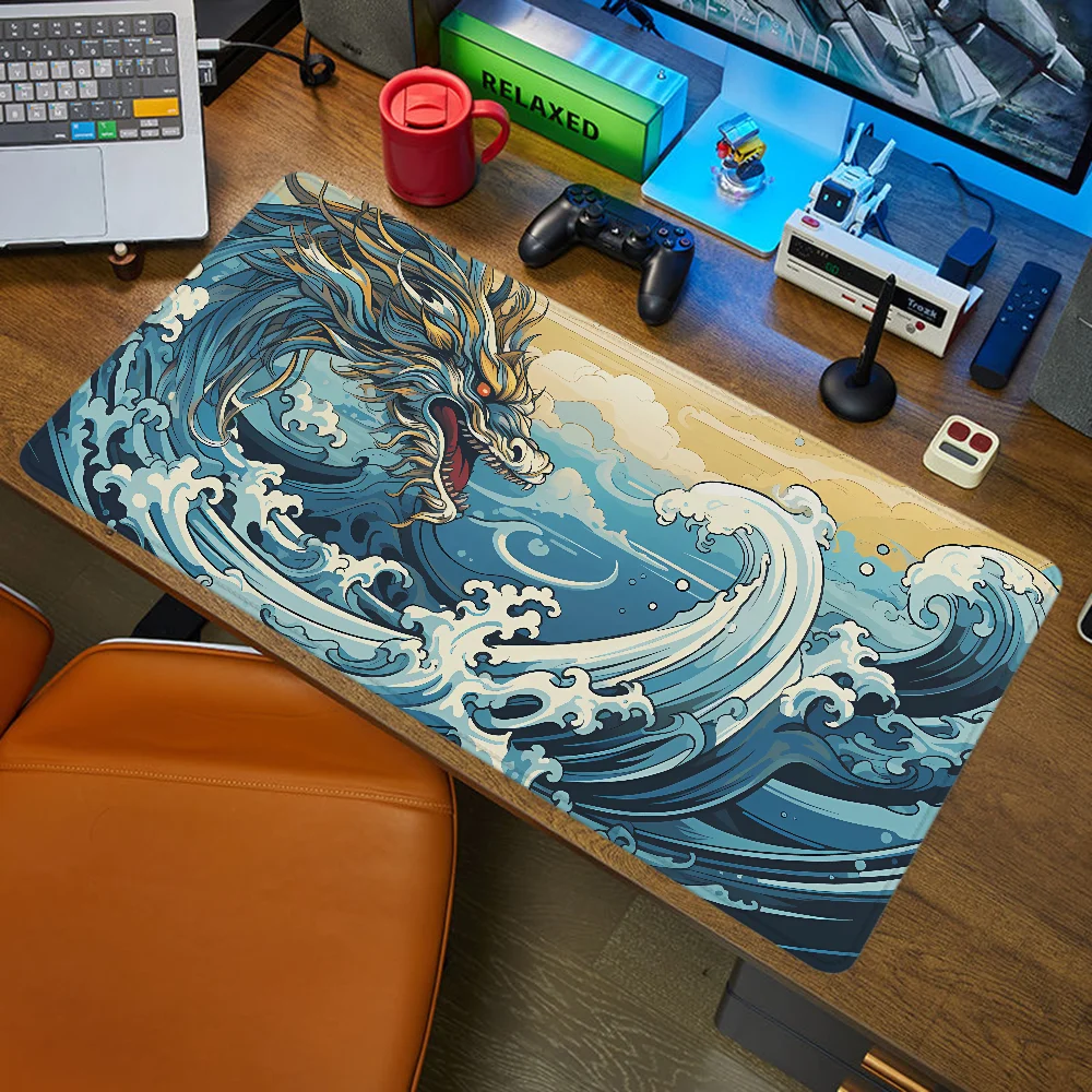 GREEK DRAGON Xxl Mouse Pad 900x400 Pc Gamer Desk Accessories Office Diy Gaming Computer Mat Desktops Mousepad Mats Keyboard Mice