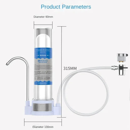 Water Purifier Household Direct Drinking Tap Filter Tap Water Transparent Water Filter Ceramic Cartridge