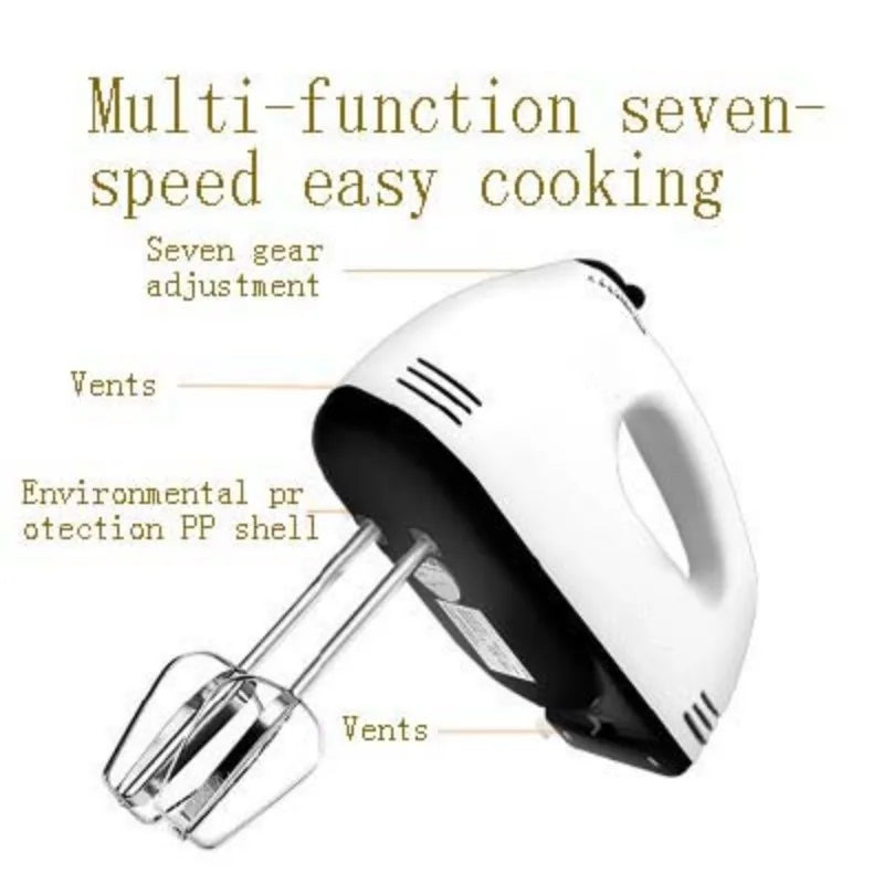 7 Speed Control Hand Mini Mixer Food Blender Multifunctional Food Processor Kitchen Mini Electric Manual Cooking Tools