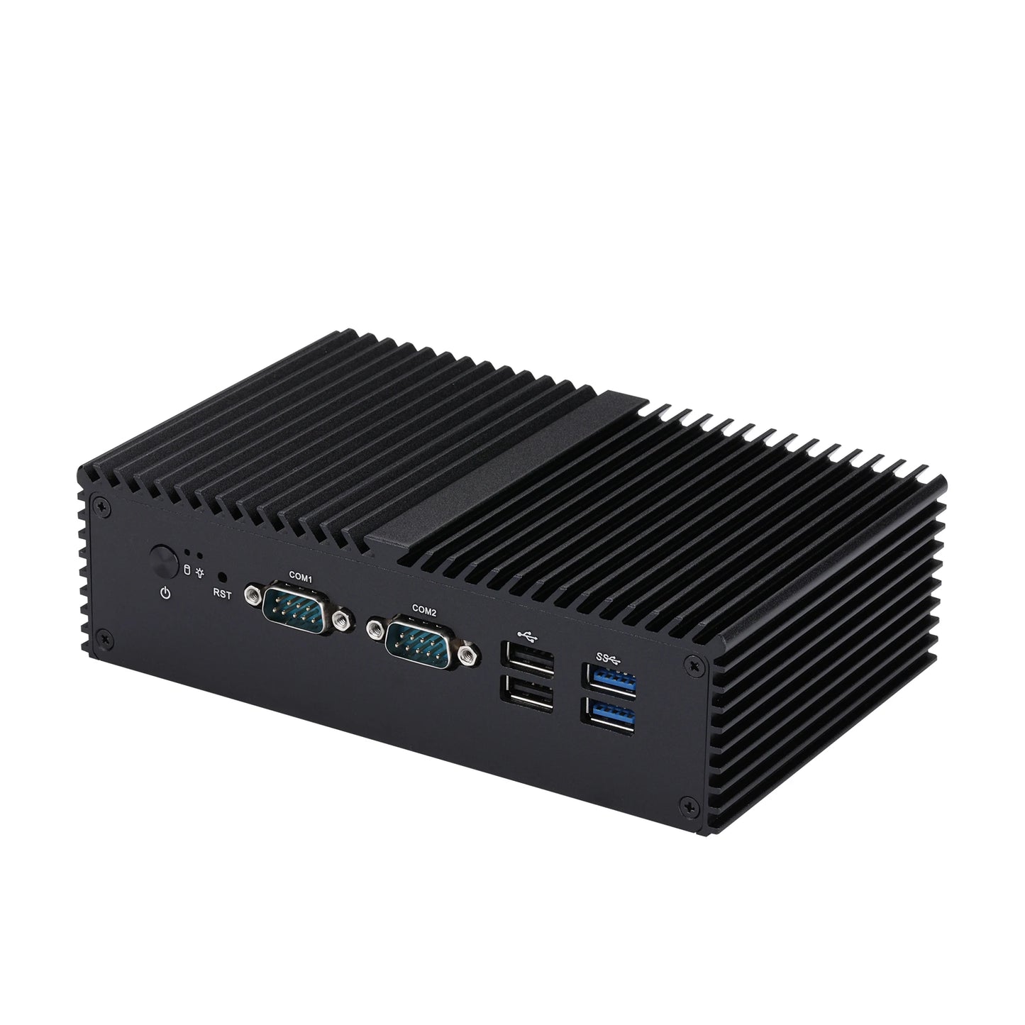 Quad Core CPU J6412 Fanless Linux Barebone 2 Ethernet Mini PC DDR4 12V DC POS Mini PC