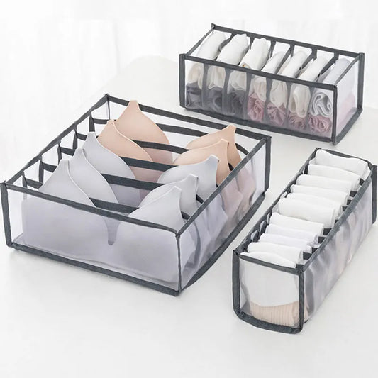 Underwear Bra Storage Bag Foldable Home Closet Organizer Wardrobe Clear Hanging Bag Tie Scarf Socks Storage Organizer Dormitory