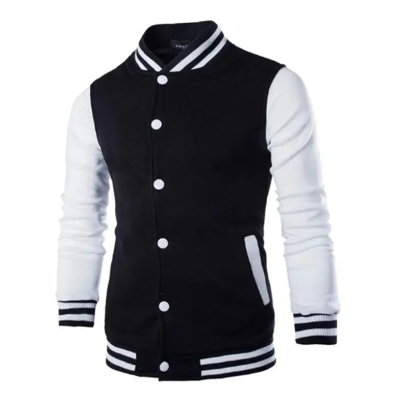 Mens Jackets High Quality Black Blue Trend Cardigan Sweatshirts Sports Casual Baseball Uniform Hot Tracksuit Coat y2k Clothing