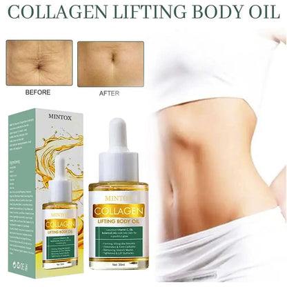 Collagen Lifting Body Oil Tightening Chest Buttock Thigh Upper Arm Nourishing Hydrating Massage Essential Oil Skin Care