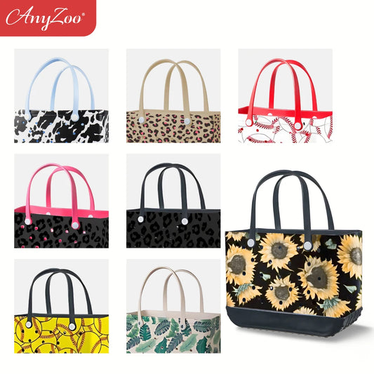 Eva Plastic Printed Bag Waterproof Travel Handbag Women's Beach Sports Bag Printed Handbag Family Bag Outdoor Beach Bag