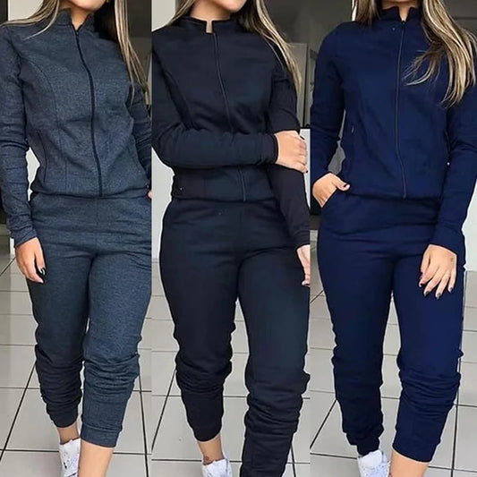 2 Pieces Set Women United States women's Street Snap Autumn Recreational Outfit two-piece Outfit Sports Set Dropshipping ZXP9622