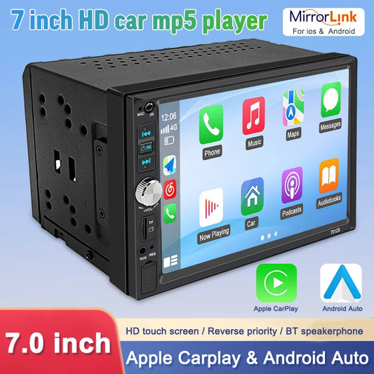 2 Din Subwoofer Car Radio 7inch Touch Screen Multimedia Player Support USB Reverse Camera Autoradio Auto Audio Stereo MP5