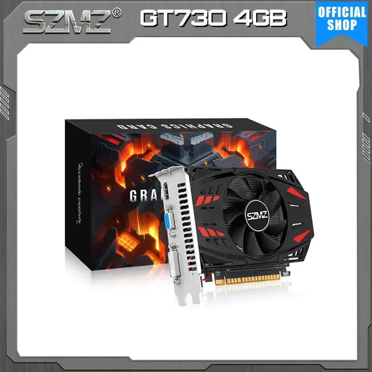 SZMZ geforce GT730 4GB Graphics Card with HDMI-compatible VGA DVI Port placa de video GT 730 non 710 4GB GPU