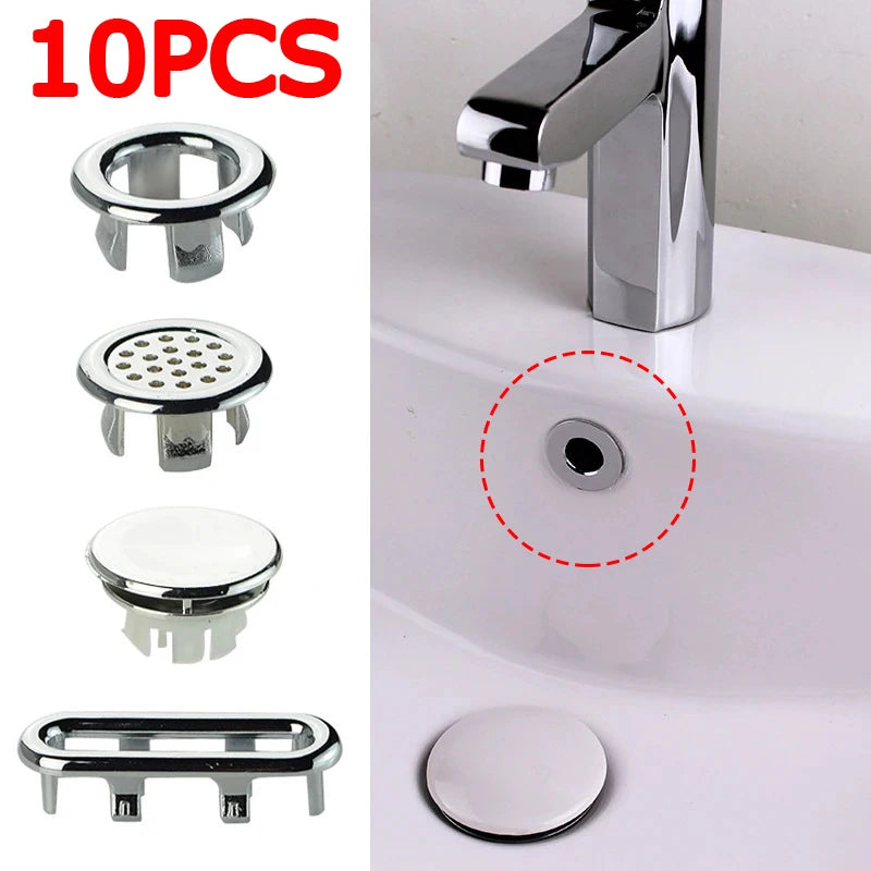 Wash Basin Overflow Ring Bathtub Sink Ring Overflow Cover Spare Sink Basin Cover Decorated Bathroom Ceramic Basin Overflow Ring