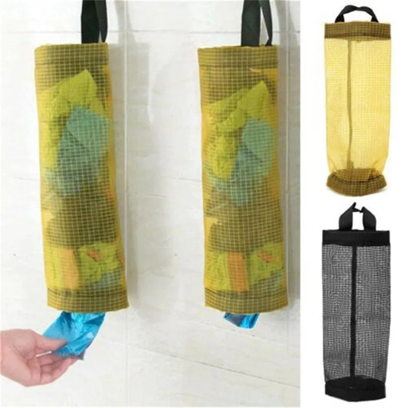 2024 Hot Garbage Bag Storage Kitchen Garbage Organizer Plastic Bag Holder Organizing Hanging Garbage Collection Storage Bag