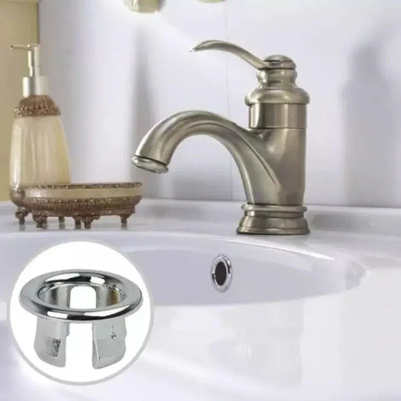 Wash Basin Overflow Ring Bathtub Sink Ring Overflow Cover Spare Sink Basin Cover Decorated Bathroom Ceramic Basin Overflow Ring