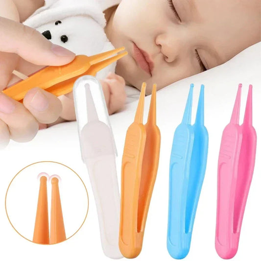 Baby Dig Booger Clip Infants Ear Nose Navel Clean Tools Kids Safety Tweezers Cleaning Forceps Toddler Nasal Cavity Care Supplies