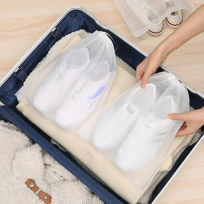 1/10Pcs Drawstring Shoe Bags for Storage Large Shoe Bag Organizers Non-Woven Pouch with Rope Travel Portable Dust Cover Bags