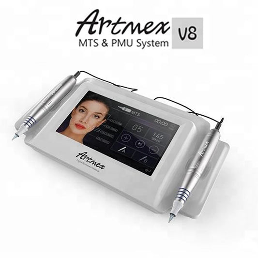 Artmex V8 Permanent Makeup Tattoo Machine Digital Electric Eye Brow Lip Eyeline Pen MTS+PMU System Professional Makeup Devicess