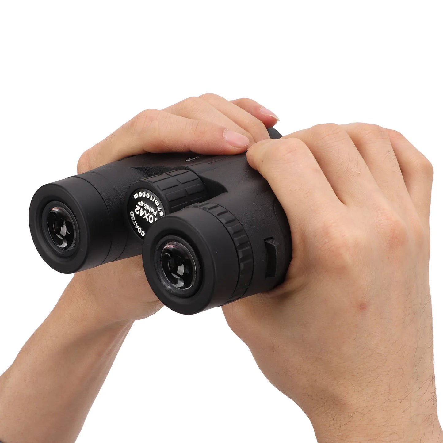 10x42 Binocular HD Waterproof Fogproof Large Eyepiece Handheld Compact Binoculars for Bird Watching Travel Binocular for Hunting