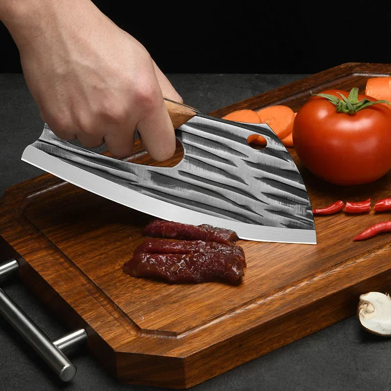 New Effort Saving Kitchen Chef Knife Boning Knife Stainless Steel Handmade Forged Knife Household Vegetable Knife Chopper Knife