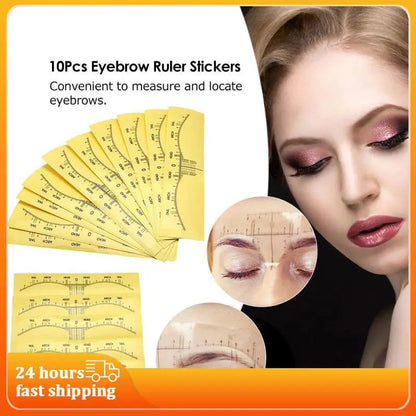 Tattoo Accesories Disposable Microblading Makeup Brow Measure Eyebrow Guide Ruler Permanent Tools Beauty Health