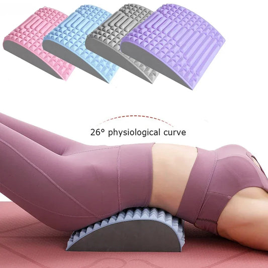 Back Stretcher Pillow Neck Lumbar Support Massager for Neck Waist Back, Sciatica, Herniated Disc Pain Relief Massage Relaxation