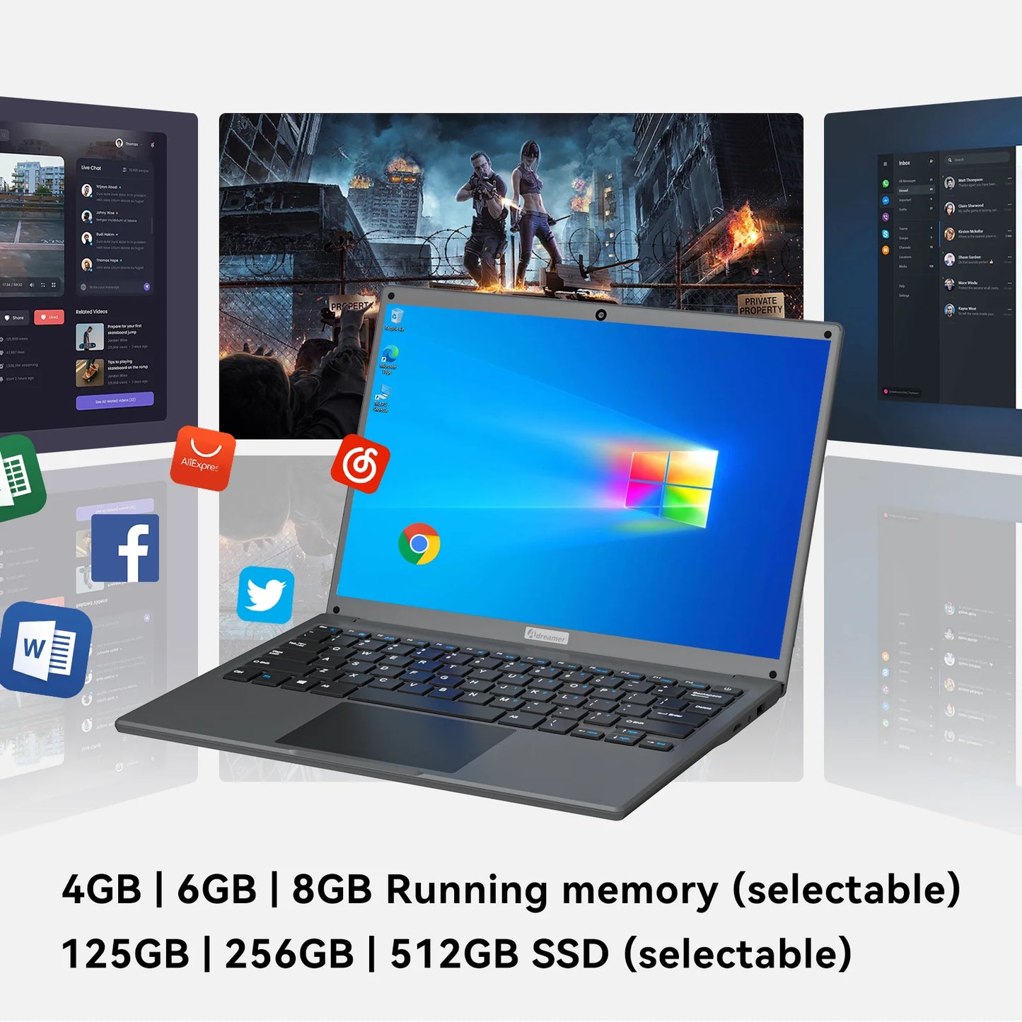 Adreamer LeoBook 13 13.3" Inch Ultra-HD Laptop: Slim, Potent, Built for Borderless Productivity