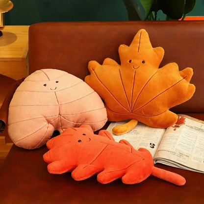 Sofa Cushion Maple Leaf Pillow Tree Leaf Toy Children's Company Sleeper Soothing Pillow