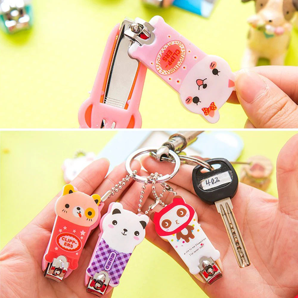 Cartoon Stainless Steel Nail Clippers Cute Newborn Infant Finger Trimmer Baby Clippers Scissors Baby Nail Care Nail Cutters