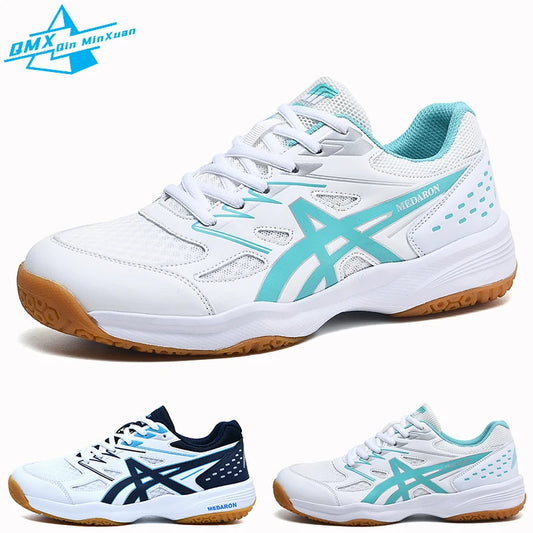 Tennis Shoes Men Women Professional Breathable Badminton Volleyball Shoes Indoor Sport Anti-Slippery Pingpong Training Sneakers