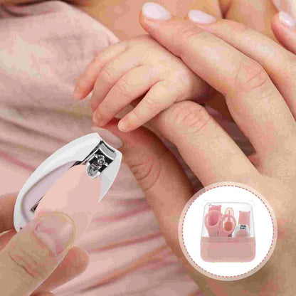 Pedicure Tools Nail Scissors Set Baby Care Kit Clippers for Newborn Babies Tweezers