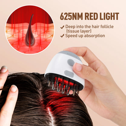 Scalp Applicator Hair Growth Liquid Comb Infrared Treatment Mini Essential Oil Guiding Red Light Massager Brush Men Women