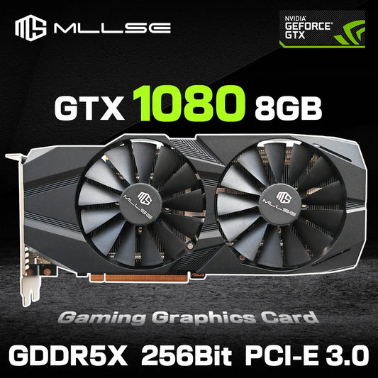 Mllse Graphics Card GTX 1080 8GB 8Pin Placa De Video Gaming GPU GDDR5X 256bit PCI Express 3.0×16 GeForce gtx 1080 8gb Video Card