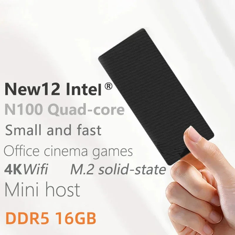 SZBOX mini pc n100 INTEL Alder Lake N100 Windows 11 DDR5 16GB M.2 NVME SSD WIFI BT 1000M Up to 3.4Ghz diy gaming computer