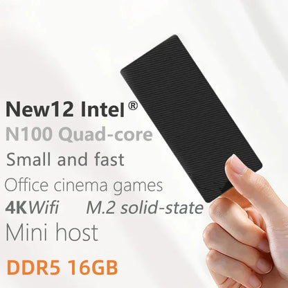 SZBOX mini pc n100 INTEL Alder Lake N100 Windows 11 DDR5 16GB M.2 NVME SSD WIFI BT 1000M Up to 3.4Ghz diy gaming computer