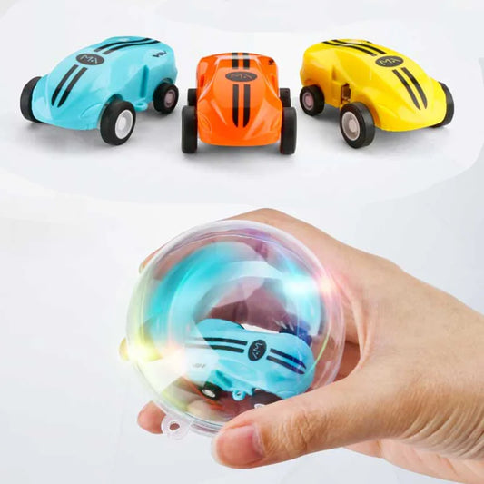 Mini RC Car High Speed Fast 360 Degree Rotation Luminous Stunt Turn Trick Drift Small Car with Light USB Charging Children Gift